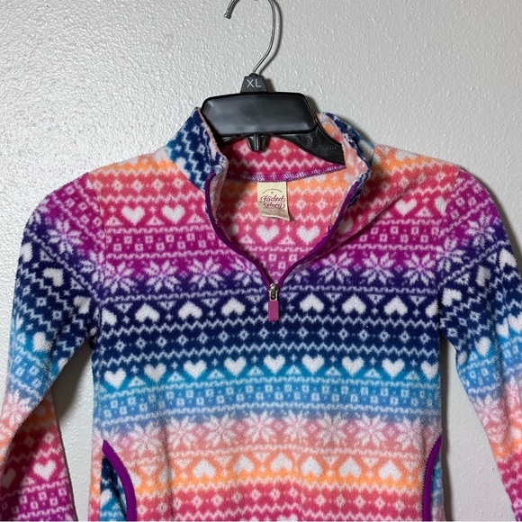 Faded glory Kids Girls Winter half‎ zip sweater size M(7-8) - Picture 4 of 7